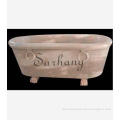 Simple style factory price manufacturer modern carrara marble bathtub